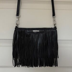Rebecca Minkoff Black Fringe Crossbody Bag